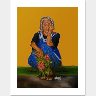 The Parga Flower Seller Posters and Art